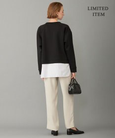 ICB L 【WEB限定・洗える】 ヘヴィダンボール シャツコンビプルオーバー