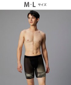 WACOAL MEN ボクサーパンツ【CROSSWALKER】はいて歩いてカロリー消費アップをめざそう！ムレ軽減設計 前開き スパッツ ロング丈 GX6007 /ブロス バイ ワコールメン