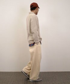 J.PRESS YORK STREET 【UNISEX】ウールカシミヤ スキッパーニットポロシャツ