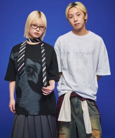 WEGO 【ユニセックス着用ITEM】ラインストーングラフィックT（SS）