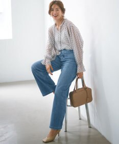 23区 S 【滝沢眞規子さん着用/VERY掲載/洗える】23区DENIM ストレッチ ワイドパンツ