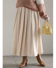 Te chichi フラッフィーツイルタックフレアスカート