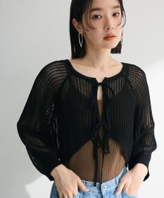 Green Parks ・ＥＬＥＮＣＡＲＥ　ＤＵＥ　２ｗａｙメッシュカーディガ