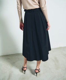 GRACE CONTINENTAL グログランタックフレアスカート