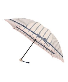 MOONBAT 【雨傘】ランバン オン ブルー(LANVIN en Bleu) リボンストライプ 折りたたみ傘  楽々開閉 クイックアーチ
