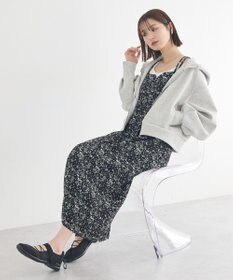 earth music&ecology フラワーバッククロスキャミワンピース