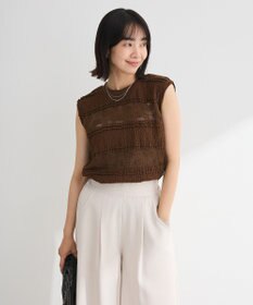 Green Parks ・ＳＵＧＡＲ　ＳＰＯＯＮ　フリルレースノースリーブ