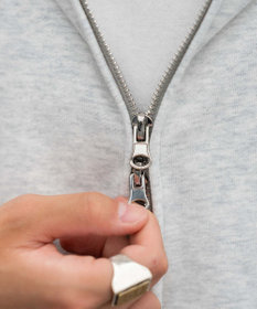 WEGO 【ユニセックス着用ITEM/MLサイズ展開】ワンポイントノースリジップパーカー