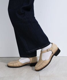 Pointer 本革 通気性Tストラップパンプス