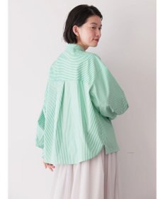 AMERICAN HOLIC イージーケア切替タックワイドシャツ