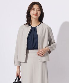 J.PRESS LADIES 【洗える・セットアップ対応】Tricot ジャケット カーディガン