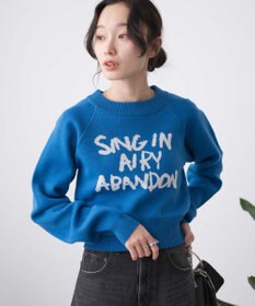 WEGO ジャガードショートニットプルオーバー