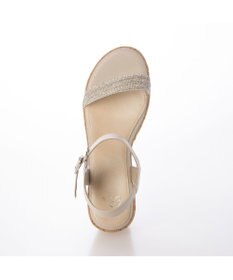 Riz raffinee <Riz raffinee>ラインストーン付ウェッジサンダル