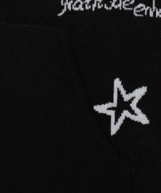 WEGO ジャガードグラフィックニットZIPパーカー