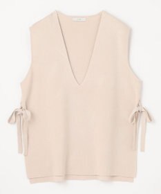 ANY L 【洗濯機可】サイドリボン ニットベスト