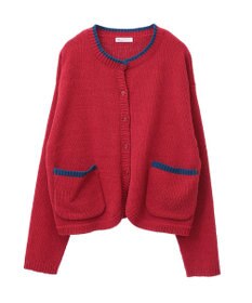 CRAFT STANDARD BOUTIQUE キナリノコラボ/洗える配色モールニットカーディガン/24AW