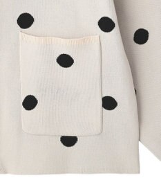 earth music&ecology 【予約】ダブルジップドットカーディガン