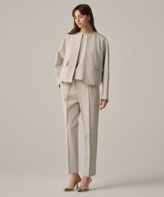 uncrave 【撥水・洗濯機洗い可】プルーフダブルクロス バックオープンブラウス（uncrave WHITE）