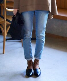 Tiaclasse 花柄ジャガード編みソックス