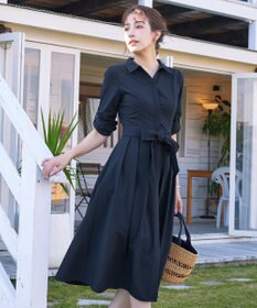 Tiaclasse 【洗える】シャツワンピース