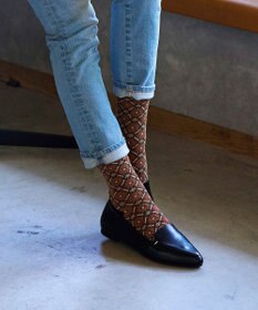 Tiaclasse 花柄ジャガード編みソックス