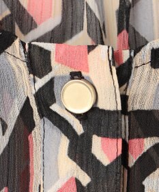 23区 【洗える】Ratti アブストラクトプリント ブラウス