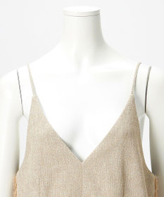 23区 【GOLD LABEL】リネンツイル サイドフリンジ オールインワン