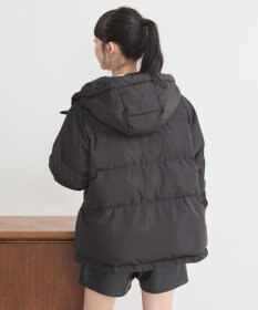 earth music&ecology フーディーパファーブルゾン