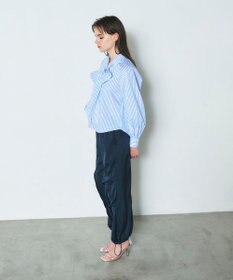 GRACE CONTINENTAL サテンワークパンツ