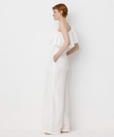 NAVE 【Nave・洗える/撥水/ストレッチ素材】ライトタフタ ワンショルダーブラウス