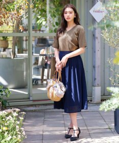 Tiaclasse 【洗える】ボタンニットトップス