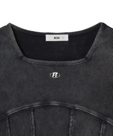 WEGO ヴィンテージウォッシュコルセットデザイントップス