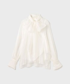 GRACE CONTINENTAL シアーボウタイブラウス