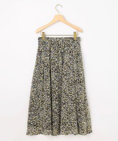 組曲 【先行予約】インプレッションフラワープリント フレアスカート