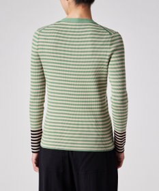 Paul Smith 【洗える】リブ ボーダー カーディガン