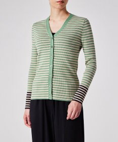 Paul Smith 【洗える】リブ ボーダー カーディガン