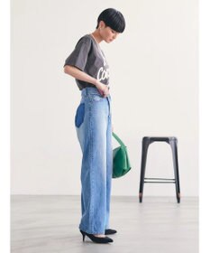 AMERICAN HOLIC アシンメトリーデニムワイドパンツ