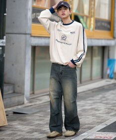 WEGO 【ユニセックス着用ITEM】フェイクスウェードゲームプルオーバー