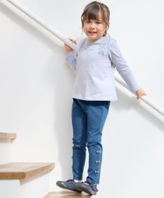 ANY KIDS カットデニム ガーリーパンツ