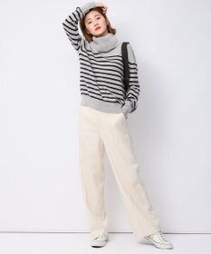 23区 【滝沢眞規子さん着用】クリアウールサキソニー ワイドパンツ