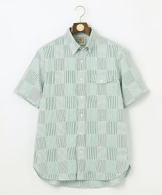 J.PRESS MEN 【クールマックス】サッカーパッチワーク シャツ