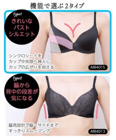 Wing ノンワイヤーブラ 【シンクロブラ】 動いてもズレにくい MB4015 ウイング／ワコール