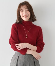 ANY 【洗濯機可】ウォームニットリブタートルネック