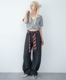 WEGO ワイドカーブデニムパンツ