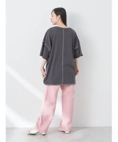 earth music&ecology 配色ステッチチュニックＴ