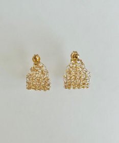 CASUMINO 【手編み/K14gf】leaf pierce ピアス
