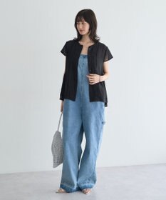 YECCA VECCA ペプラムシアーブラウス