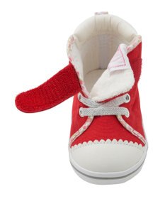 MIKI HOUSE HOT BISCUITS 【14-16cm】 小花柄 パイピング セカンドベビーシューズ