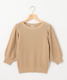組曲 S 【洗える】CHAIギャザースリーブ ニット