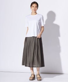 J.PRESS LADIES 【洗える】シアーソフトカールマイヤー タック スカート